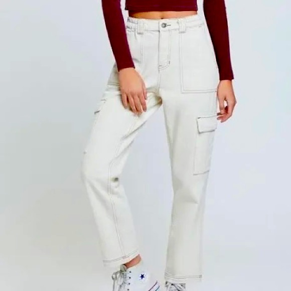 PacSun Pants - Pacsun Cream Colored Cargo Pants
